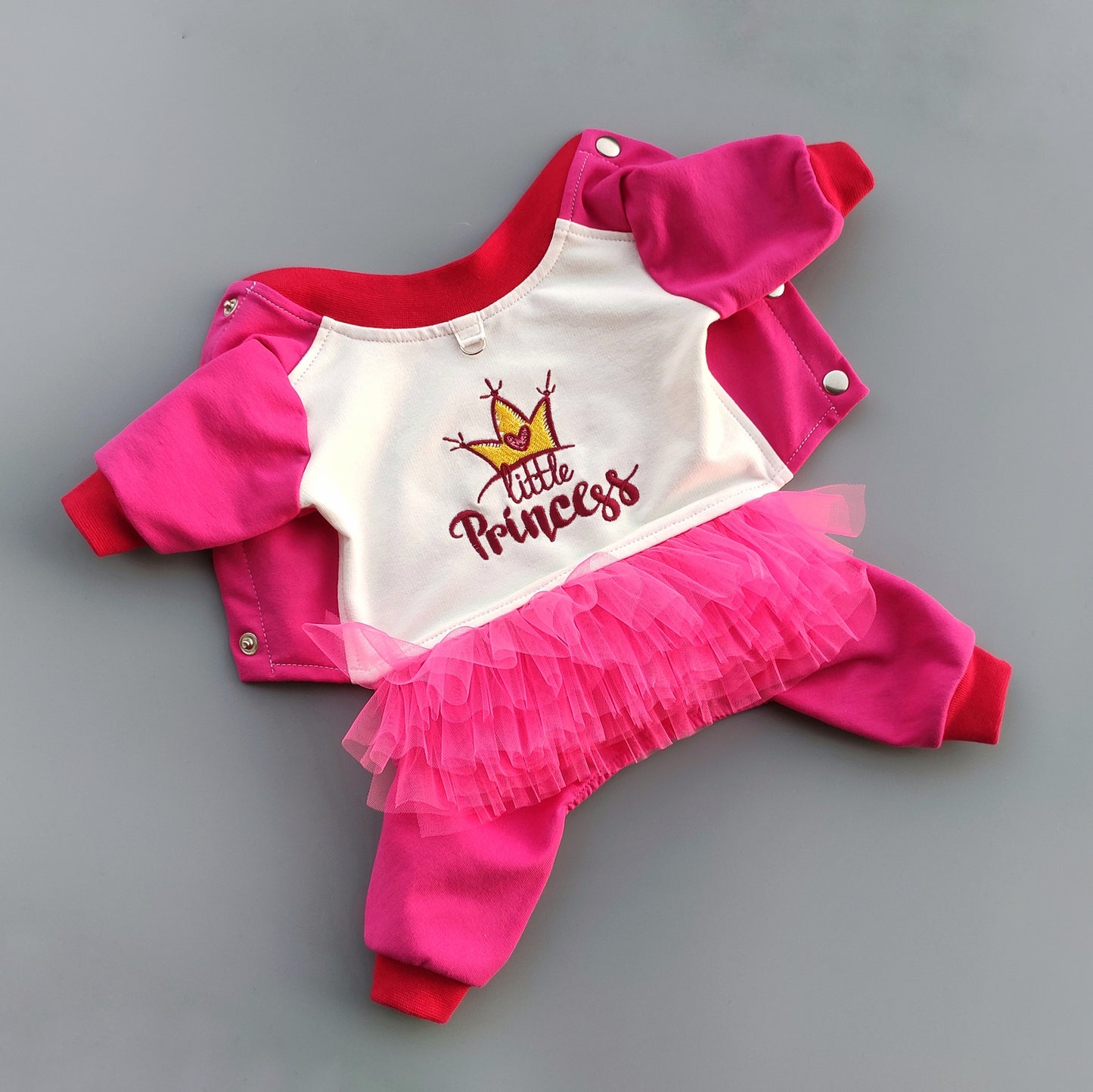 Princess cute dog jumpsuit with tutu