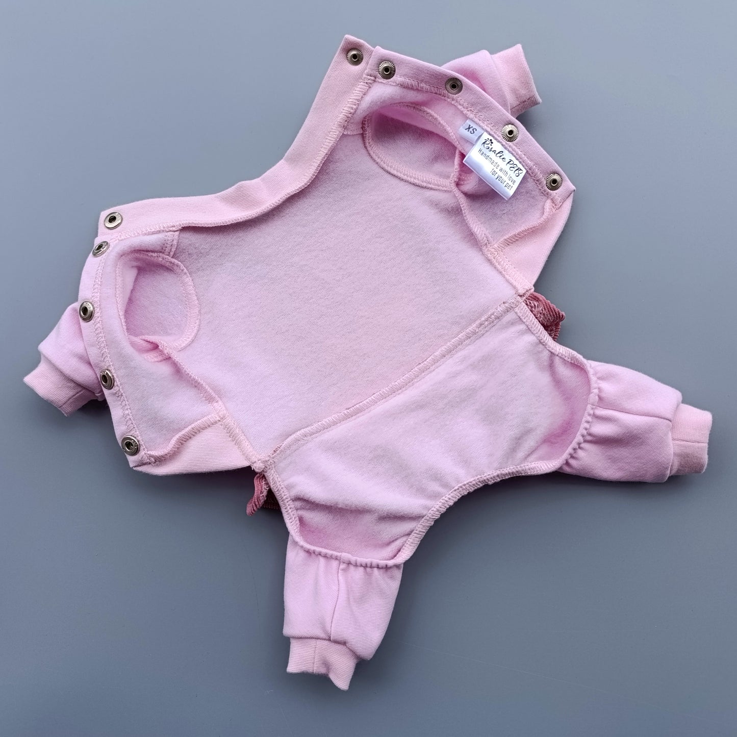 Girl Dog Jumpsuit with Cute Yorkie Print. Stylish dog overall. Yorkie clothes