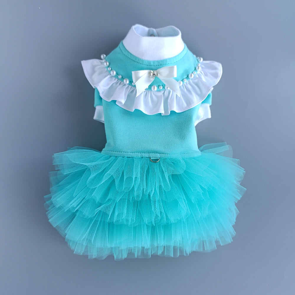 Turquoise pet dress