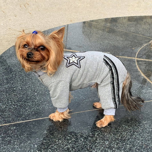 Soft cotton dog jumpsuit