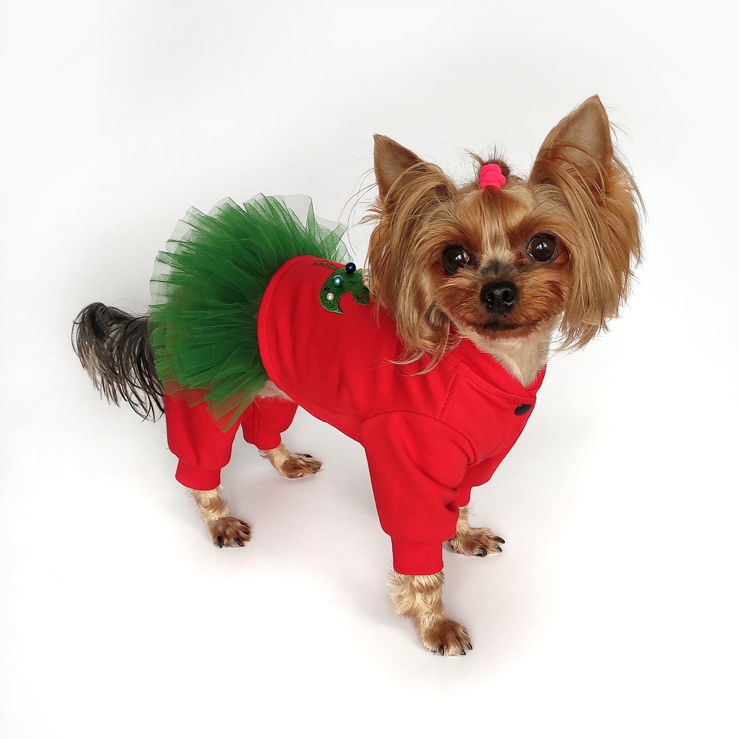 Christmas dog jumpsuit