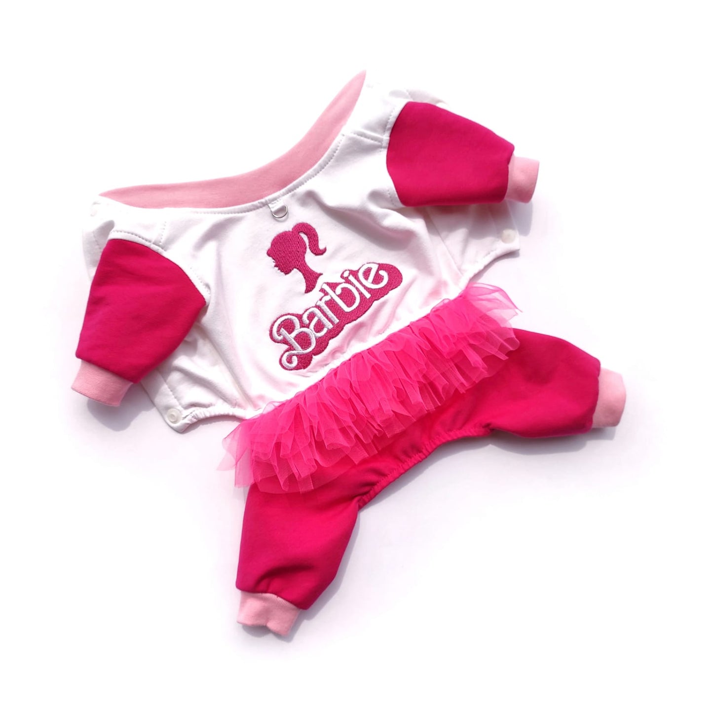 Barbie style dog jumpsuit