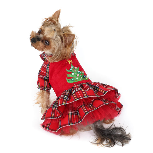 Christmas dog dress