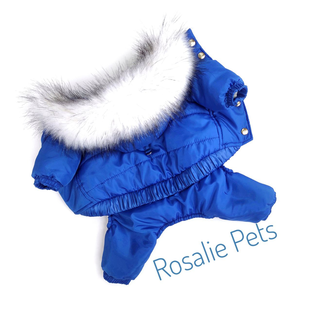 Waterproof Winter Dog Snowsuit with Removable Hood