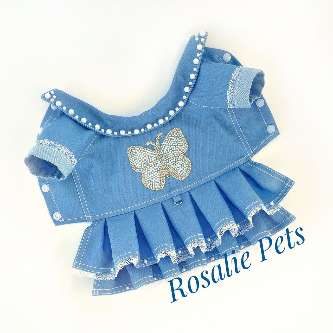 Pet Denim Dress Comfy Vest Skirt Summer Spring Clothes For Small And Medium  Dogs Lace Denim Dresses Summer Puppy Clothes Holiday Festival Dpg Outfits |  Free Shipping On Items Shipped From Temu |